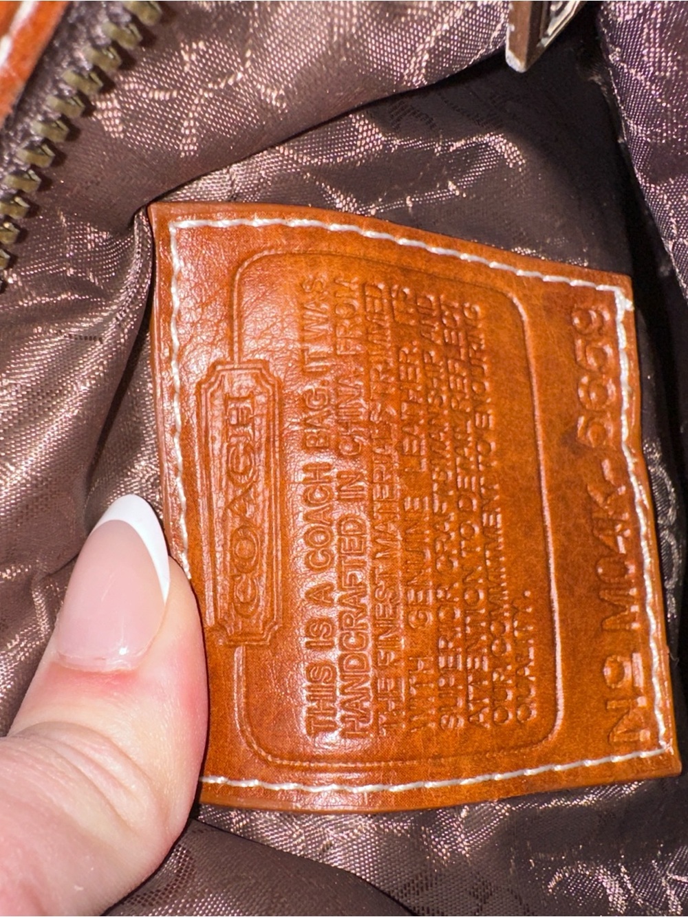 Coach Brown Signature Messenger Crossbody with Leather Trim - Picture 5 of 6